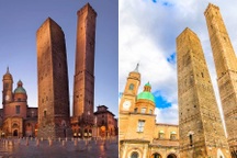 Asinelli và Garisenda - Hai tháp cổ thu hút khách du lịch ở Bologna, Italy