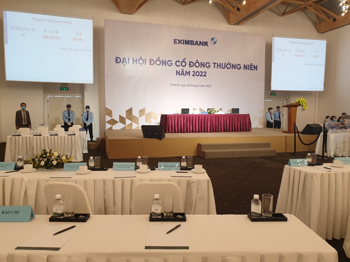 Có chủ tịch mới, phiên họp của Eximbank vẫn bất thành vì... vắng cổ đông - 1 Có chủ tịch mới, phiên họp của Eximbank vẫn bất thành vì... vắng cổ đông - 1