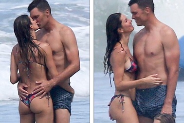 Gisele Bundchen tình tứ bên chồng