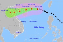 Bão Wipha tăng lên cấp 11 giật cấp 14, hướng vào Quảng Ninh - Ninh Bình