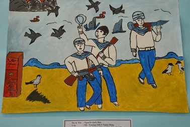 Biển, đảo Việt Nam trong tranh vẽ của tuổi thơ