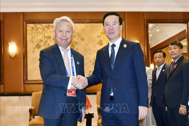 Chủ tịch nước Võ Văn Thưởng tiếp Chủ tịch Ngân hàng Đầu tư cơ sở hạ tầng châu Á