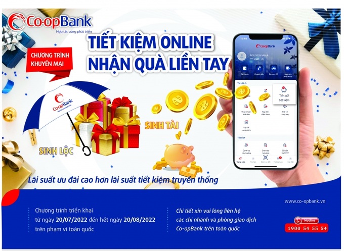 Tiết kiệm Online Coopbank