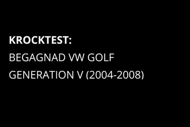 Thử nghiệm an toàn xe Volkswagen Golf cũ