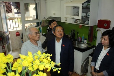 Đoàn giám sát của Quốc hội kiểm tra công tác phòng cháy chữa cháy tại Tổ hợp chung cư HH Linh Đàm