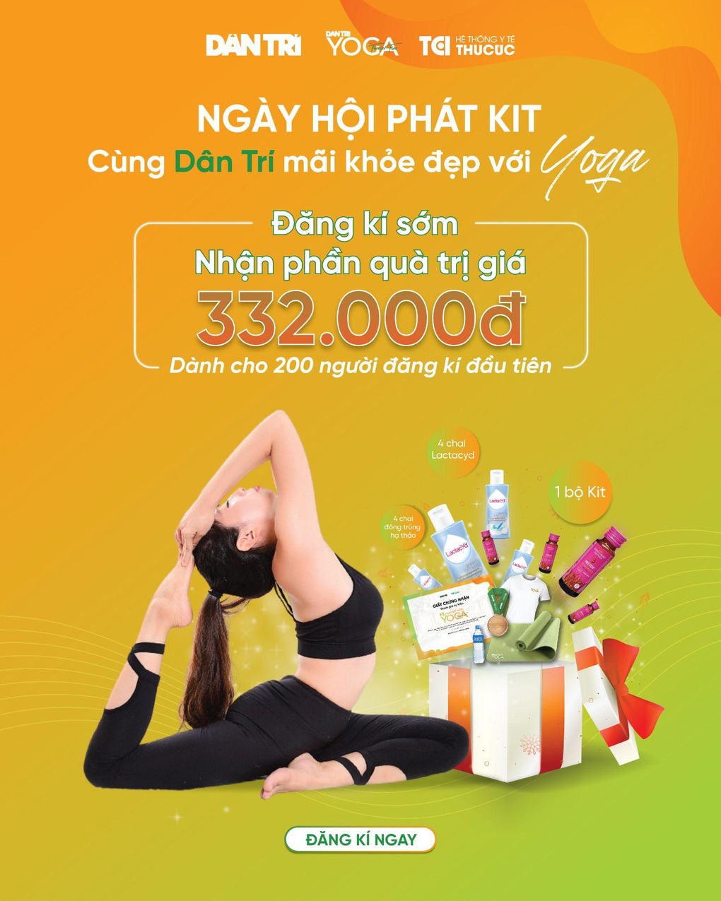 Trải nghiệm thú vị trong buổi phát kit 11/8 tại Ngày hội yoga Dân trí - 2