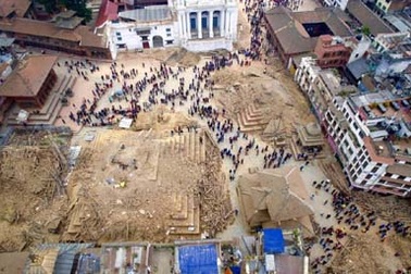 Động đất kinh hoàng tại Nepal nhìn từ trực thăng