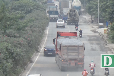 Xe quá khổ, quá tải "lộng hành" ở ngoại thành Hà Nội