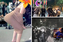 Nhóm bạn trẻ nhảy, ghép đôi phản cảm ở phố đi bộ hồ Gươm