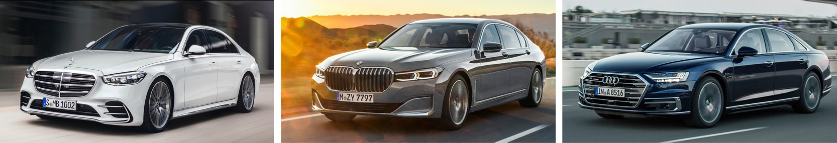 Chọn xe cho nhà giàu: Audi A8, BMW 7-Series, hay Mercedes S-Class mới?