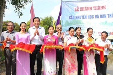 Khánh thành cầu Khuyến học & Dân trí thứ 9 tại Bạc Liêu