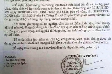 “Tuýt còi” công văn “cấm chê trên Facebook”