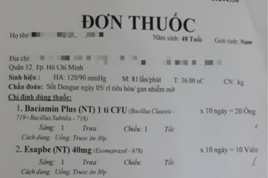 Sở Y tế phản hồi vụ bị sốt xuất huyết nhưng bác sĩ kê thực phẩm chức năng