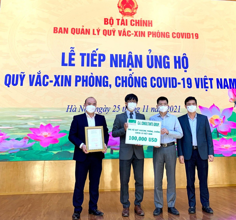 Tập đoàn G.A. Consultants Nhật Bản ủng hộ Quỹ Vaccine 100.000 USD - 2 Tập đoàn G.A. Consultants Nhật Bản ủng hộ Quỹ Vaccine 100.000 USD - 2
