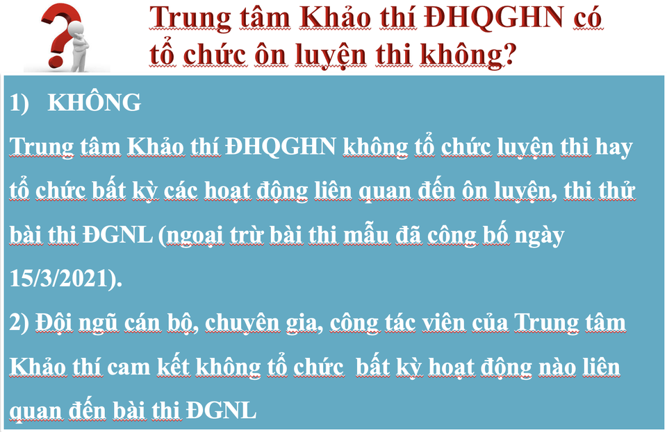 Thông tin mới nhất về Bài thi đánh giá năng lực vào Đại học Quốc gia Hà Nội - 15 Thông tin mới nhất về Bài thi đánh giá năng lực vào Đại học Quốc gia Hà Nội - 15