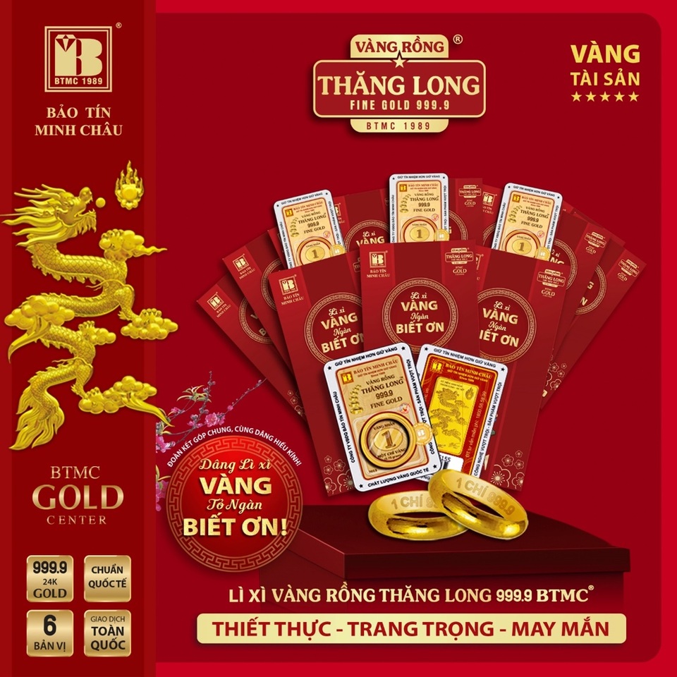 Xu hướng lì xì bằng vàng may mắn ngày Tết được nhiều người ưa chuộng - 3 Xu hướng lì xì bằng vàng may mắn ngày Tết được nhiều người ưa chuộng - 3