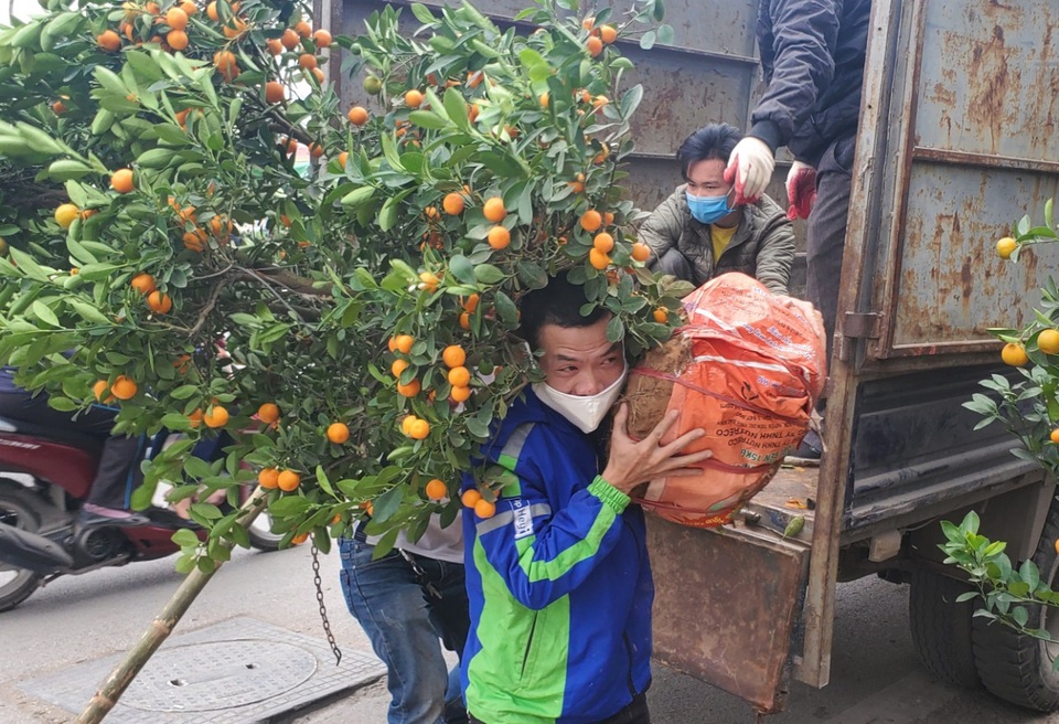 Hà Nội: Cửu vạn gồng mình kiếm thu nhập gấp 3 lần trong ngày cận Tết - 6