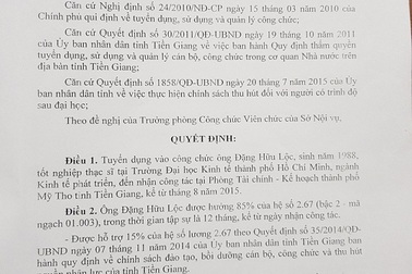 Vụ 13 thạc sĩ sắp mất việc: Con trai Bí thư Thành ủy "thoát" danh sách thanh tra?