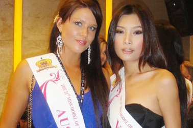 Lan Hương xuất hiện tại cuộc thi Người mẫu thế giới 