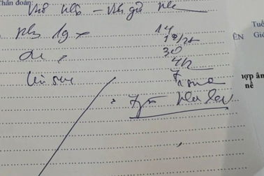 "Chữa bệnh"… chữ xấu như bác sĩ