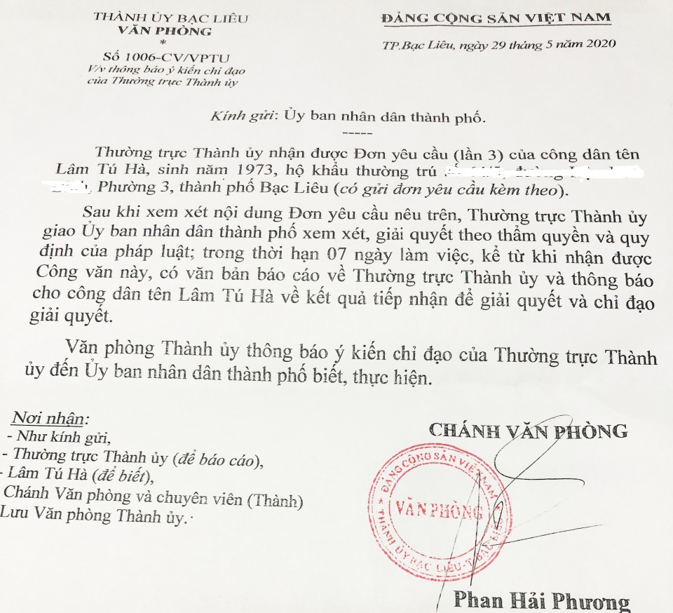 Đất bị lấy làm dự án 15 năm trước, dân mòn mỏi chờ bồi thường ở TP Bạc Liêu - 4 Đất bị lấy làm dự án 15 năm trước, dân mòn mỏi chờ bồi thường ở TP Bạc Liêu - 4