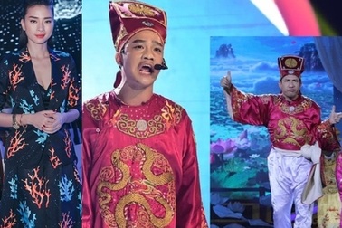 Quang Thắng “khoái chí” tiết mục đàn em, Ngô Thanh Vân “nắn lưng” sao trẻ