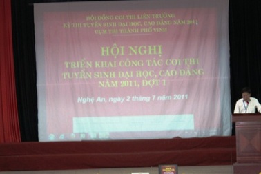 Hơn 43 ngàn thí sinh dự thi ĐH tại cụm thi Vinh