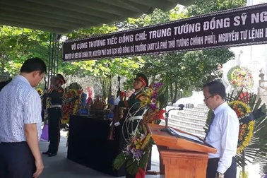 Quảng Trị tổ chức Lễ viếng Trung tướng Đồng Sỹ Nguyên tại Nghĩa trang liệt sĩ Trường Sơn