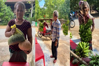 Xúc động bà con Vân Kiều gánh chuối, ôm măng rừng đi ủng hộ vùng dịch