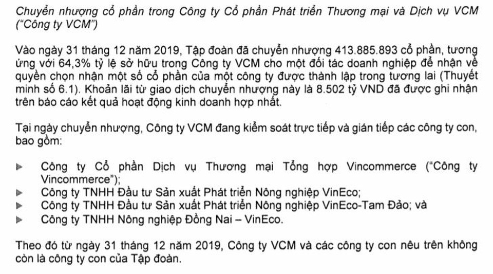 Ông Phạm Nhật Vượng lãi lớn từ thương vụ bán Vinmart cho Masan - 2 Ông Phạm Nhật Vượng lãi lớn từ thương vụ bán Vinmart cho Masan - 2
