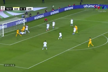 Leckie khiến khung thành Uzbekistan chao đảo ở phút 77