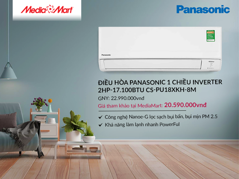 Top 5 điều hòa Panasonic giảm giá, đáng mua dịp hè 2023 - 3 Top 5 điều hòa Panasonic giảm giá, đáng mua dịp hè 2023 - 3