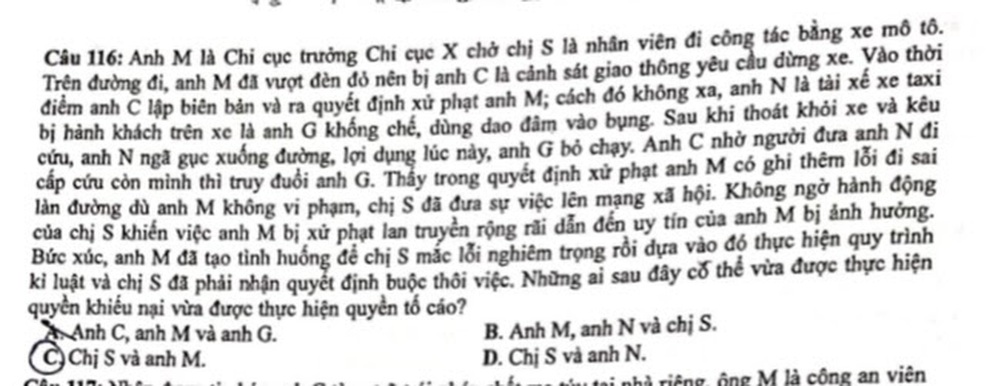 Tranh cãi đề thi môn Giáo dục công dân nhiều ngữ liệu bạo lực, rối trí - 3 Tranh cãi đề thi môn Giáo dục công dân nhiều ngữ liệu bạo lực, rối trí - 3