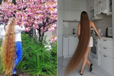 Diễn viên trở thành hotgirl Instagram nhờ mái tóc dài 1,63 m