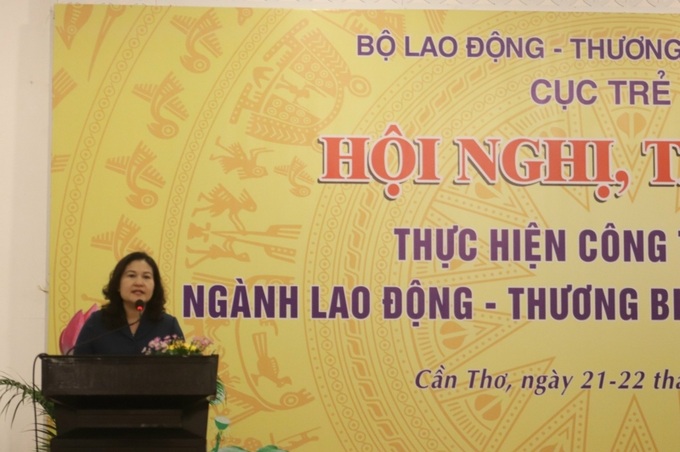 Thứ trưởng Nguyễn Thị Hà phát biểu tại Hội nghị