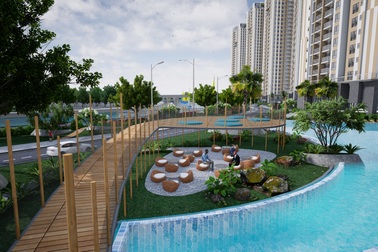 Cảnh quan kỳ ảo của Diamond Riverside