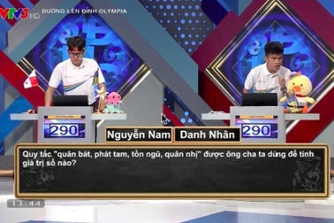 Cuộc đấu trí Olympia phải giải quyết thắng thua bằng "hiệp phụ"