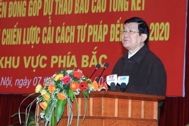 Chủ tịch nước chỉ đạo Hội nghị lấy ý kiến cải cách tư pháp