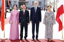 Lễ đón chính thức Chủ tịch nước Võ Văn Thưởng thăm Cộng hòa Áo