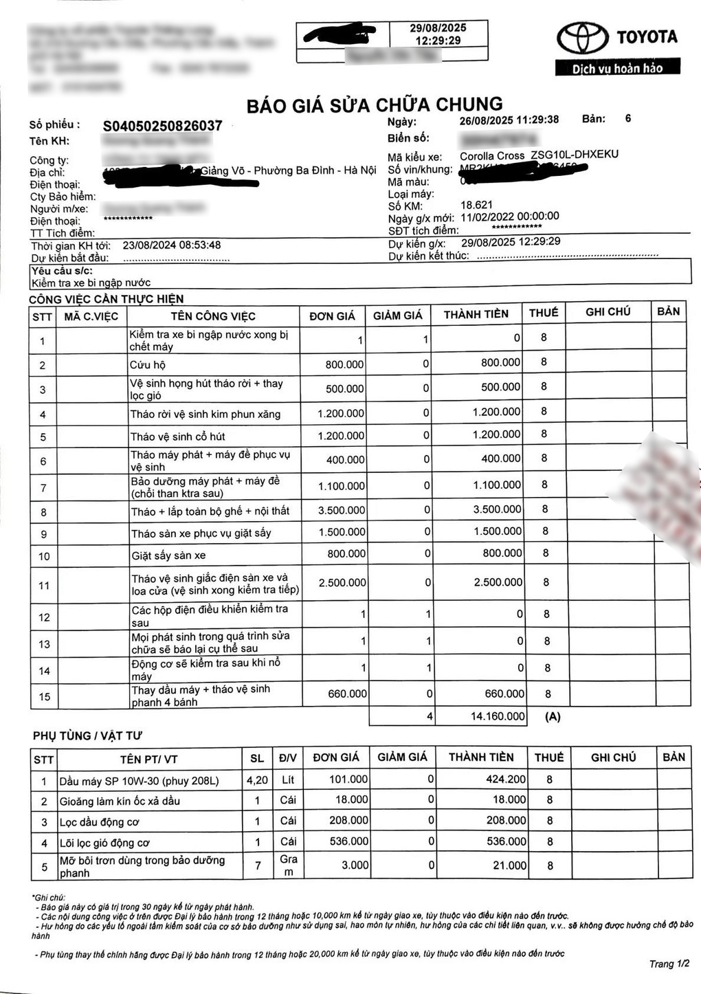 Gara ô tô quá tải sau mưa lớn ở Hà Nội, thợ sửa xe tăng ca vẫn không xuể - 5