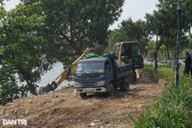 Nguồn gốc đống đất đá, phế thải xây dựng tràn ra sông Hàn ở Đà Nẵng