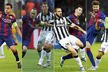 Pique, Xavi, Iniesta và Messi bốn lần vô địch Champions League
