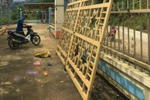 Đổ cửa sắt cổng trường, 2 trẻ mầm non thương vong