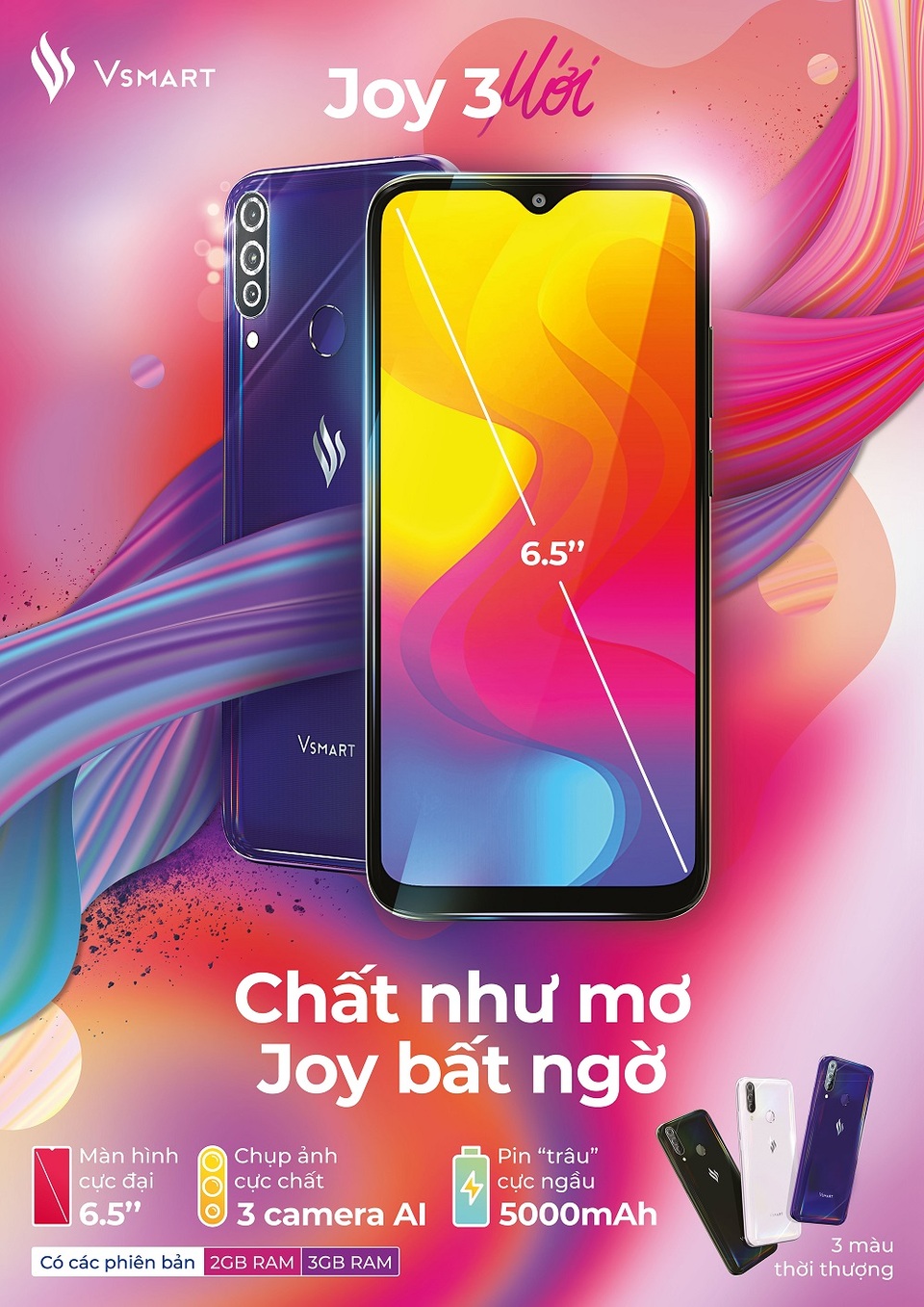 Vingroup ra mắt Vsmart Joy 3 với 3 camera trong phân khúc 2 triệu - 3 Vingroup ra mắt Vsmart Joy 3 với 3 camera trong phân khúc 2 triệu - 3