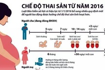 Infographic: Những quy định về chế độ thai sản cho người lao động từ năm 2016