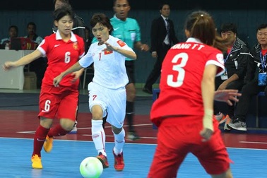 Đội tuyển futsal nữ Việt Nam thua đáng tiếc Trung Quốc