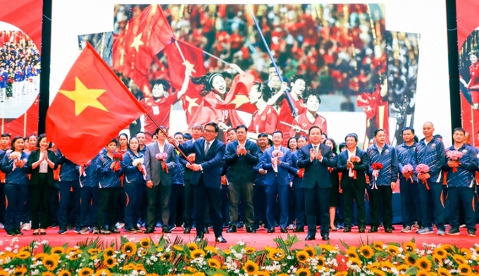 Lễ xuất quân Đoàn Thể thao Hà Nội tham dự Đại hội Thể thao toàn quốc lần thứ IX