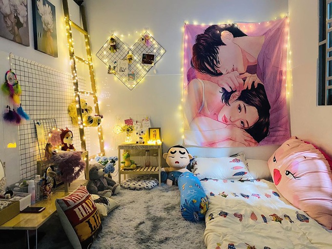 Cô nàng khoe công trình F5 phòng giá chỉ 3,5 triệu, ai cũng gật gù: Người đâu vừa xinh vừa khéo - Ảnh 2. Cô nàng khoe công trình F5 phòng giá chỉ 3,5 triệu, ai cũng gật gù: Người đâu vừa xinh vừa khéo - Ảnh 2.