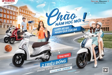 Ưu đãi siêu “khủng” mùa tựu trường khi mua xe tay ga Yamaha