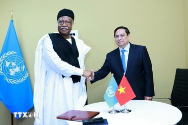 Thủ tướng Phạm Minh Chính gặp Chủ tịch Đại hội đồng Liên hợp quốc